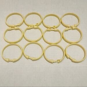 Greenbrier Cream Shower Curtain Ring's